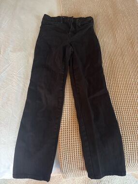Black Good American Straight-Leg Jeans